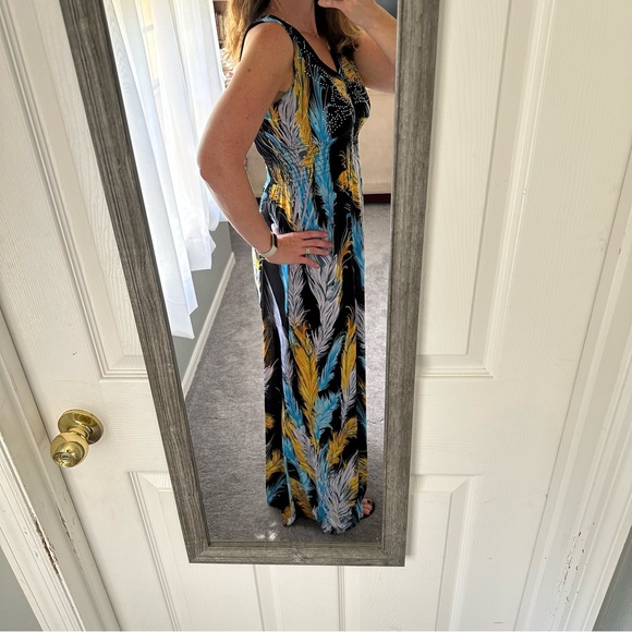 2 for $13 Maxi dress smocked waist medium - Picture 2 of 5